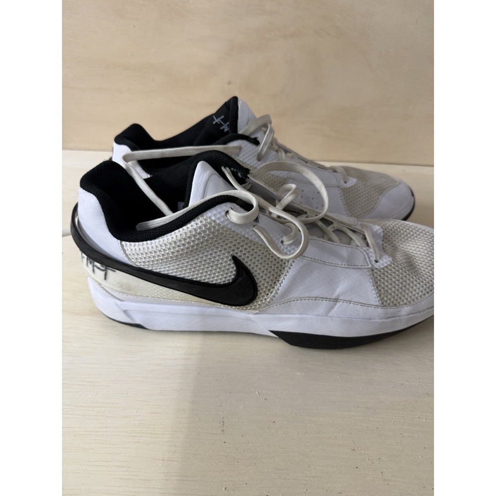Nike Ja 1 Ja Morant White Black Basketball Shoes Men’s Size 15 Used